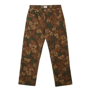 Men's Obey Handwork Printed Denim - Mulled Basil