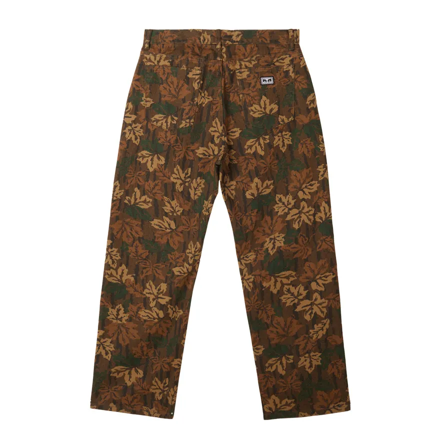 Men's Obey Handwork Printed Denim - Mulled Basil