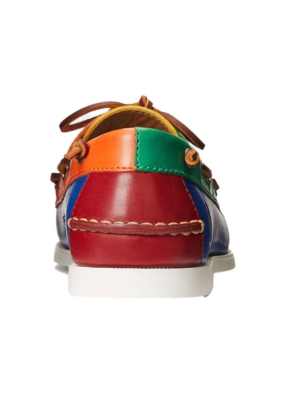 Merton Color-Blocked Leather Nautical Shoes - Colorblock Design