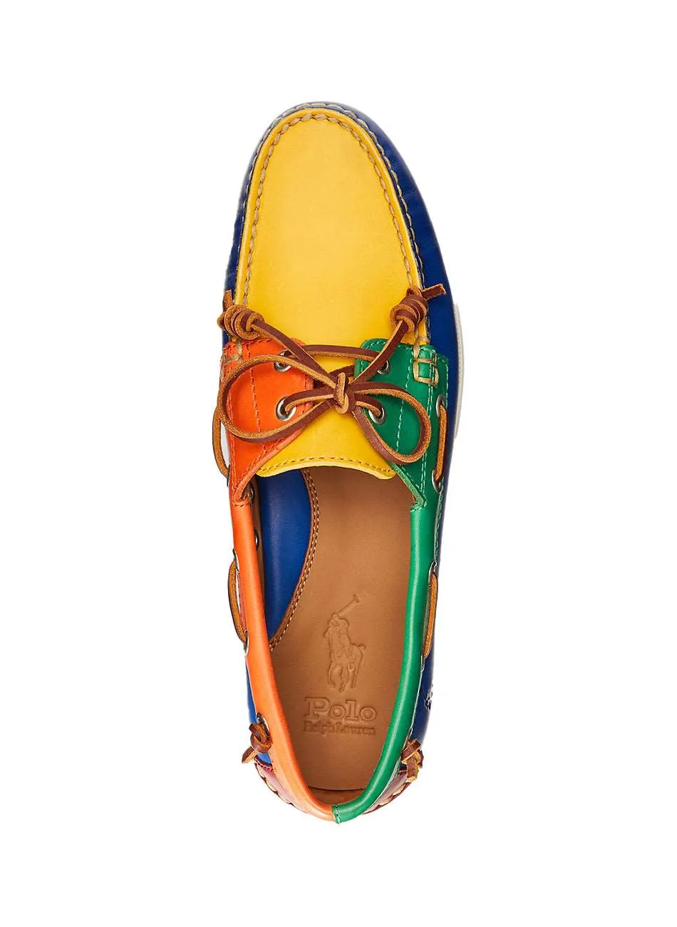 Merton Color-Blocked Leather Nautical Shoes - Colorblock Design