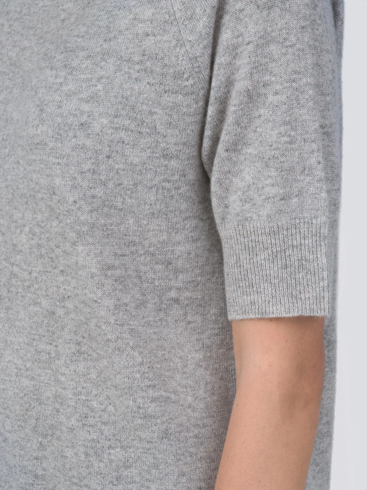 Mockneck Shortsleeve_Light Grey