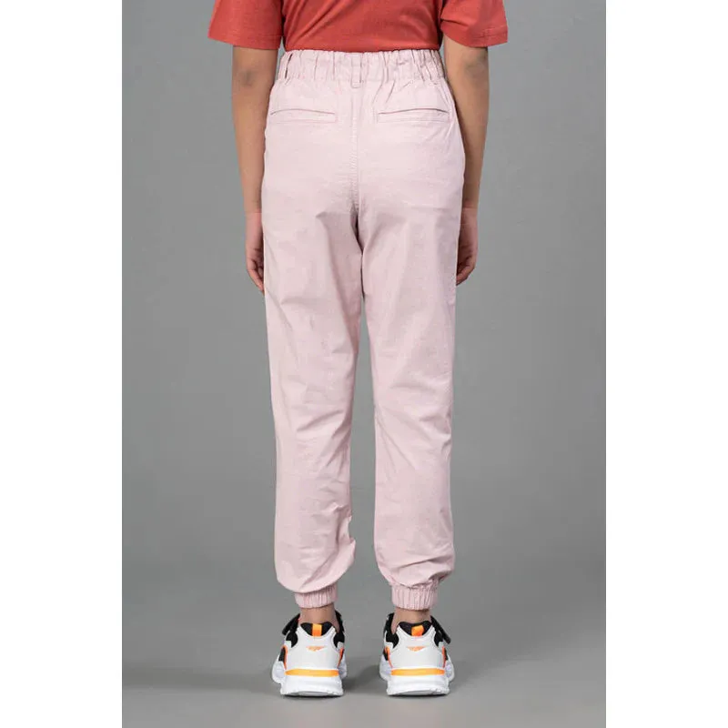 Mode By RedTape Light Pink Joggers for Girls| Best in Comfort| Cotton| Regular Fit| Front Side Pockets