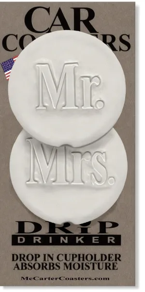 Mr. & Mrs. Car Coasters