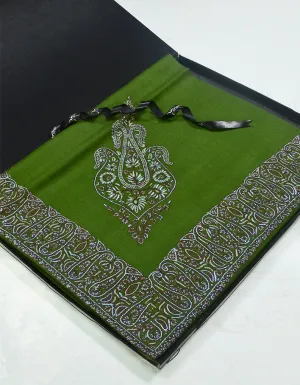 Mussar Rumaal Large Naqsha Green RL00859