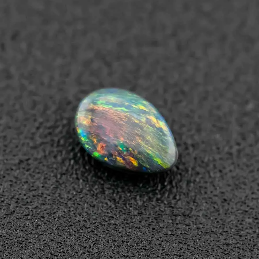 Natural Australian Black Opal Loose Gemstone 0.70ct