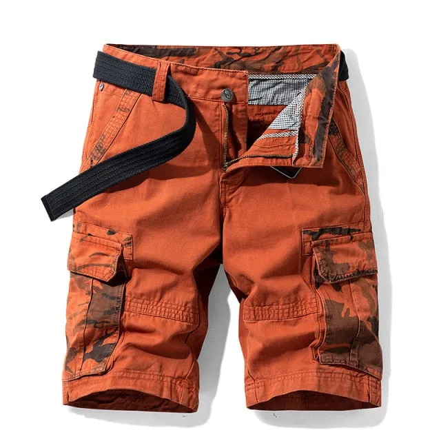 New Spring Men Cotton Cargo Shorts Clothing Summer Casual Breeches Bermuda Fashion Beach Pants Los Cortos Cargo Short Men