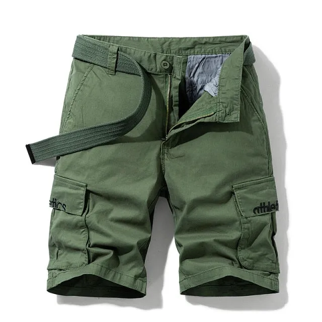 New Spring Men Cotton Cargo Shorts Clothing Summer Casual Breeches Bermuda Fashion Beach Pants Los Cortos Cargo Short Men