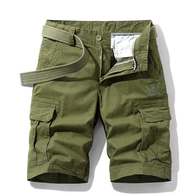 New Spring Men Cotton Cargo Shorts Clothing Summer Casual Breeches Bermuda Fashion Beach Pants Los Cortos Cargo Short Men