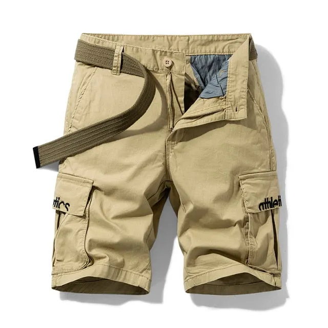 New Spring Men Cotton Cargo Shorts Clothing Summer Casual Breeches Bermuda Fashion Beach Pants Los Cortos Cargo Short Men