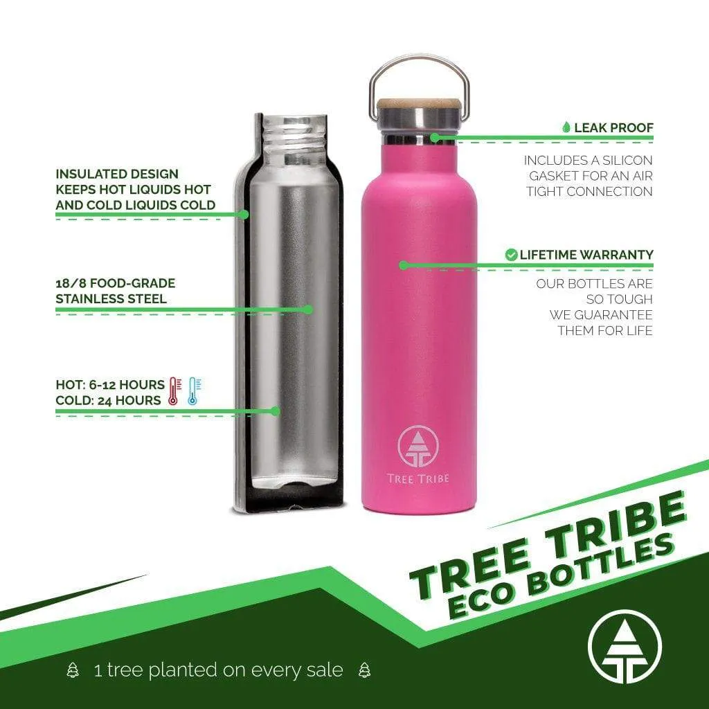 Pink Tribe Logo Water Bottle (20 oz)