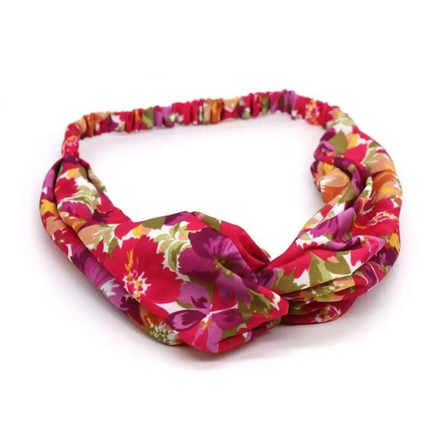 POM One Size Red Mix Floral Headband