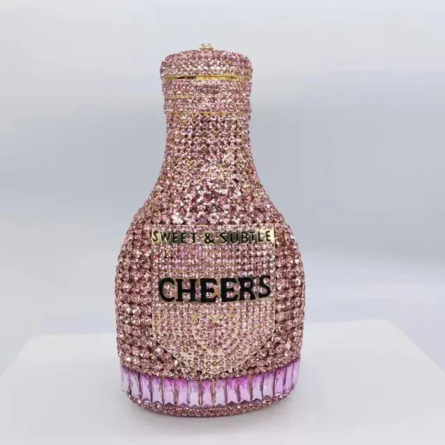 Pre Order:  Bottle Crystal Evening Clutch Bag