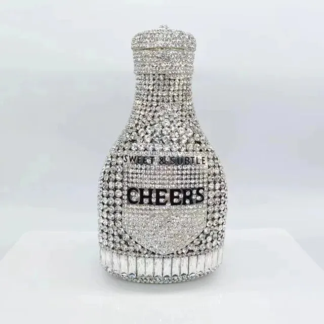 Pre Order:  Bottle Crystal Evening Clutch Bag