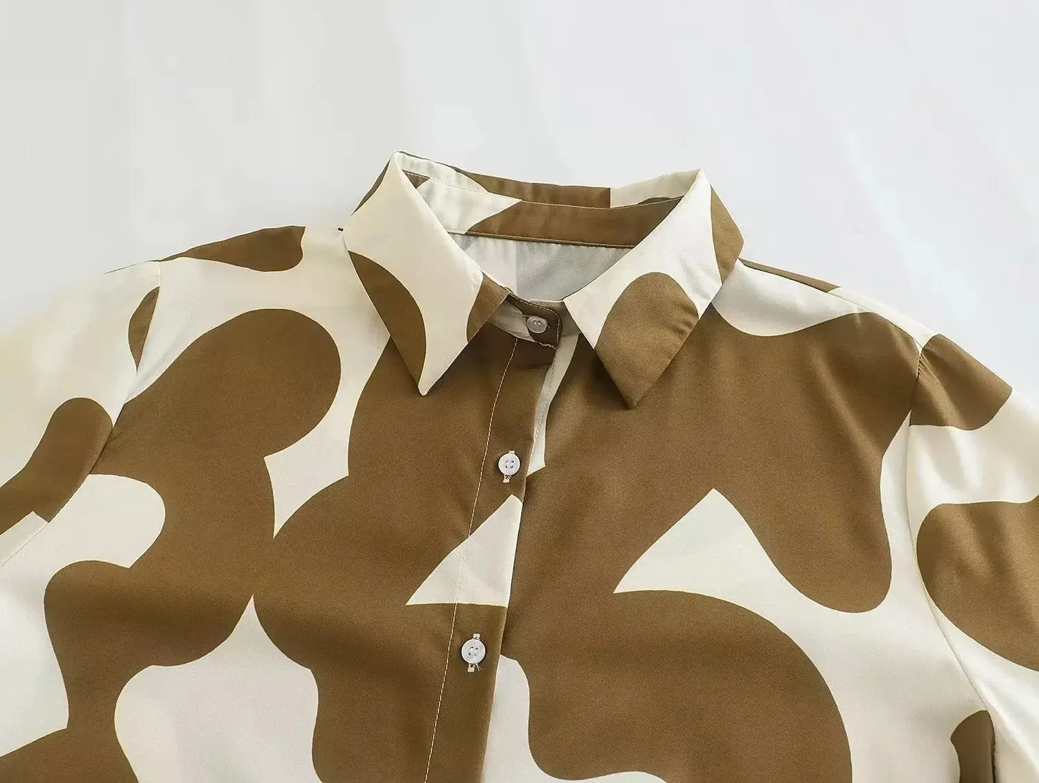 Pre Order:  Vintage Animal Print Loose Shirt