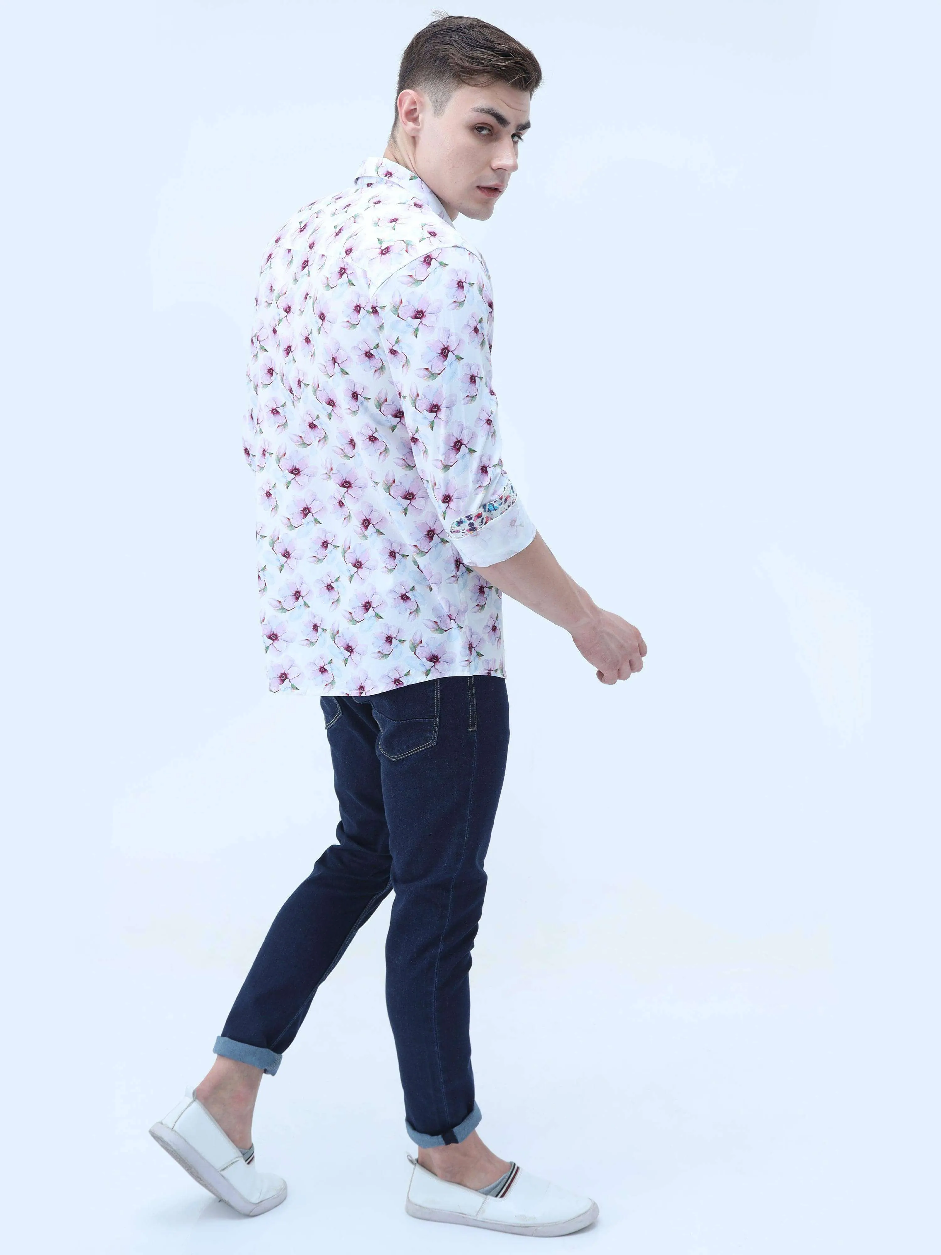 Premium - Floral Summer Light Cotton Full Shirt