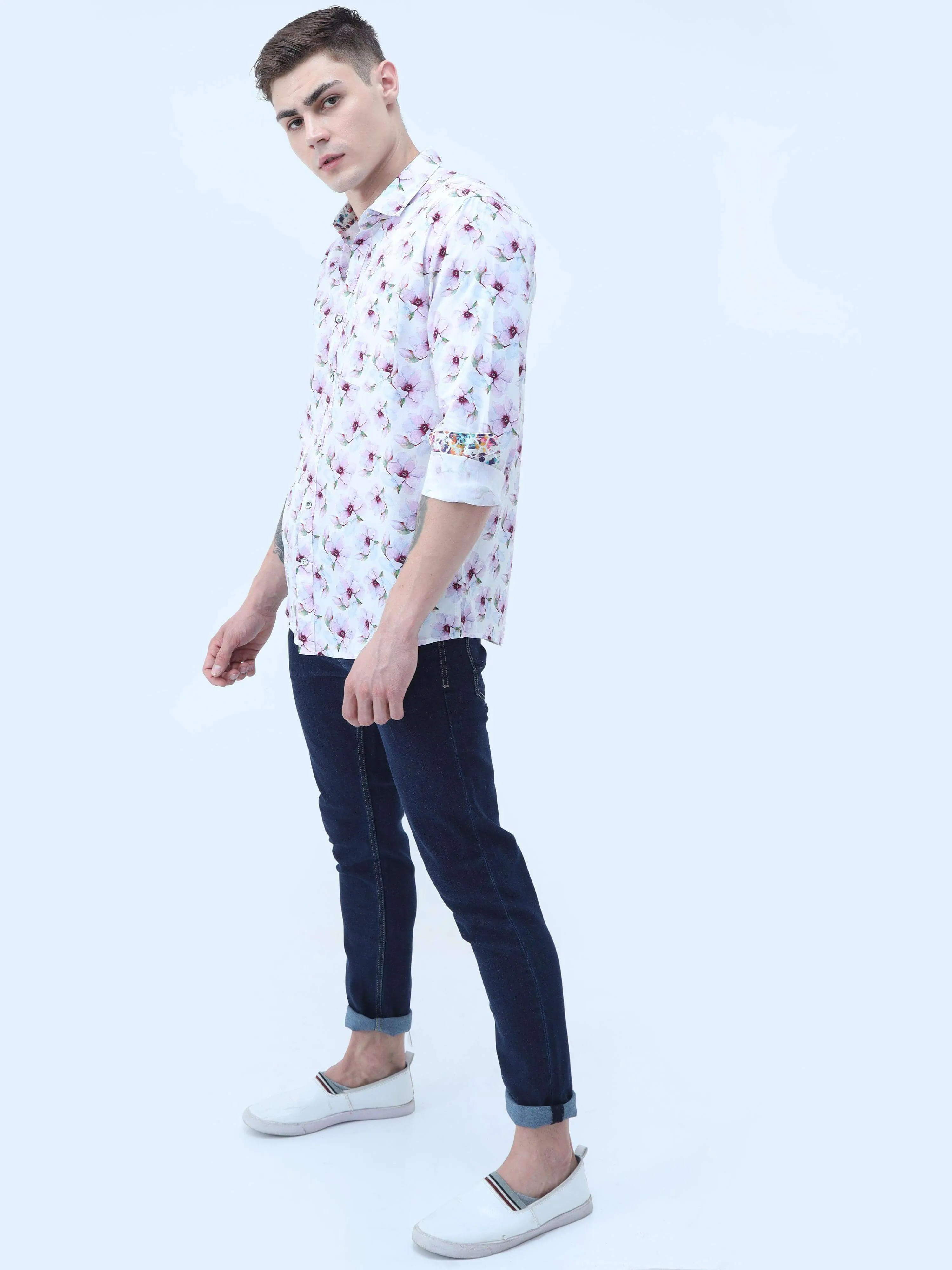 Premium - Floral Summer Light Cotton Full Shirt