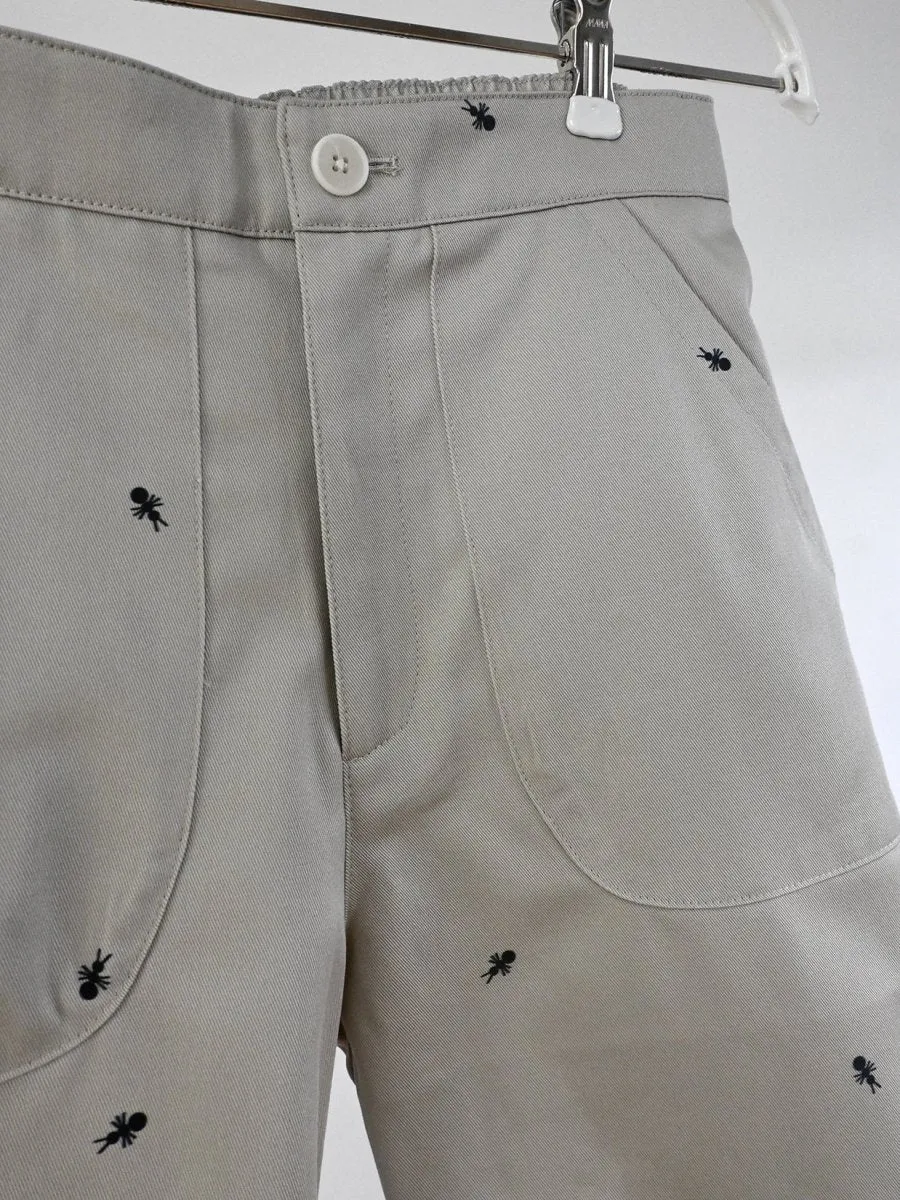 "Ants on your Pants" Work/Play Shorts -  Pearl Grey (Limited Run)