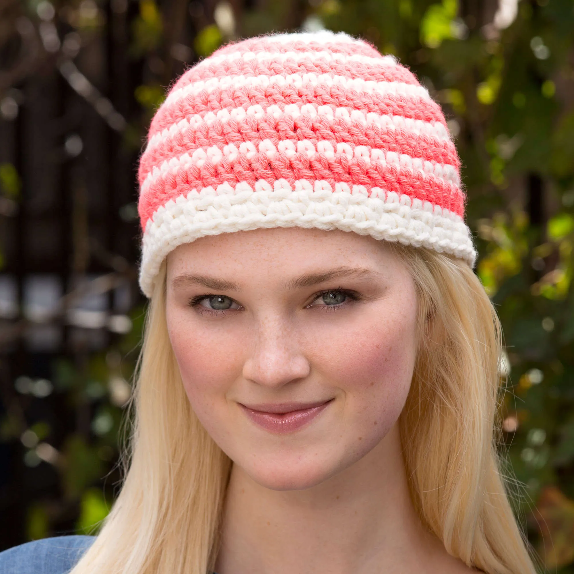 Red Heart Crochet Have A Stripe Hat