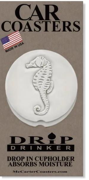 Seahorse Car Coasters