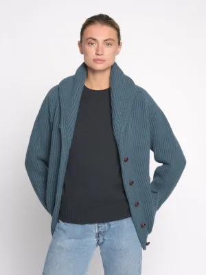 THE KENNEDY CARDIGAN | Aqua Grey