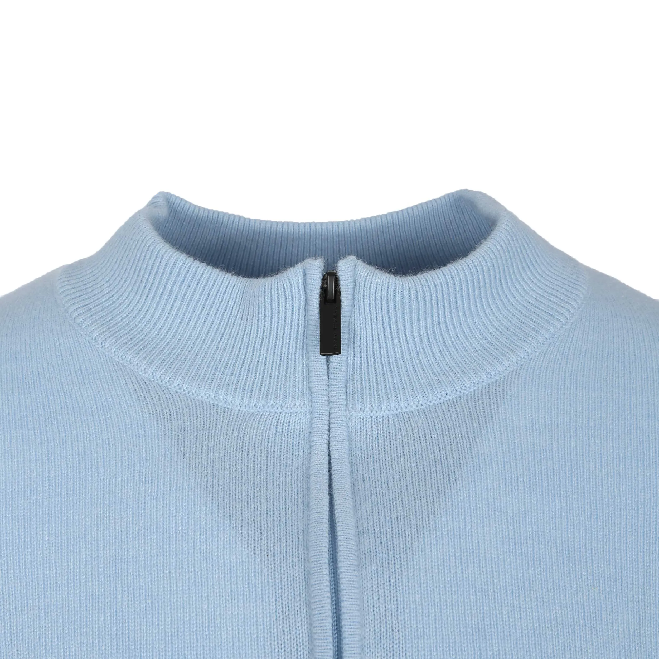 Thomas Maine 1/4 Zip Knitwear in Sky Blue