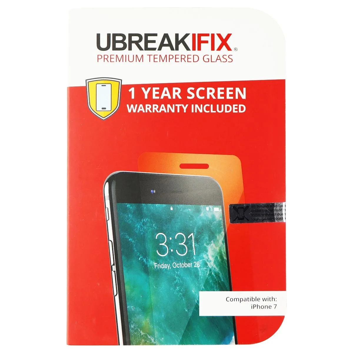 UBREAKIFIX Tempered Glass Screen Protector for Apple iPhone 7