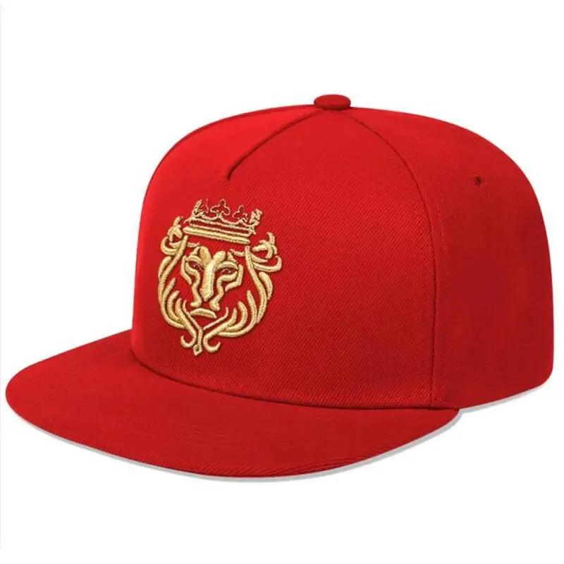 Unisex Lion Crown Embroidery Hip-hop Hats