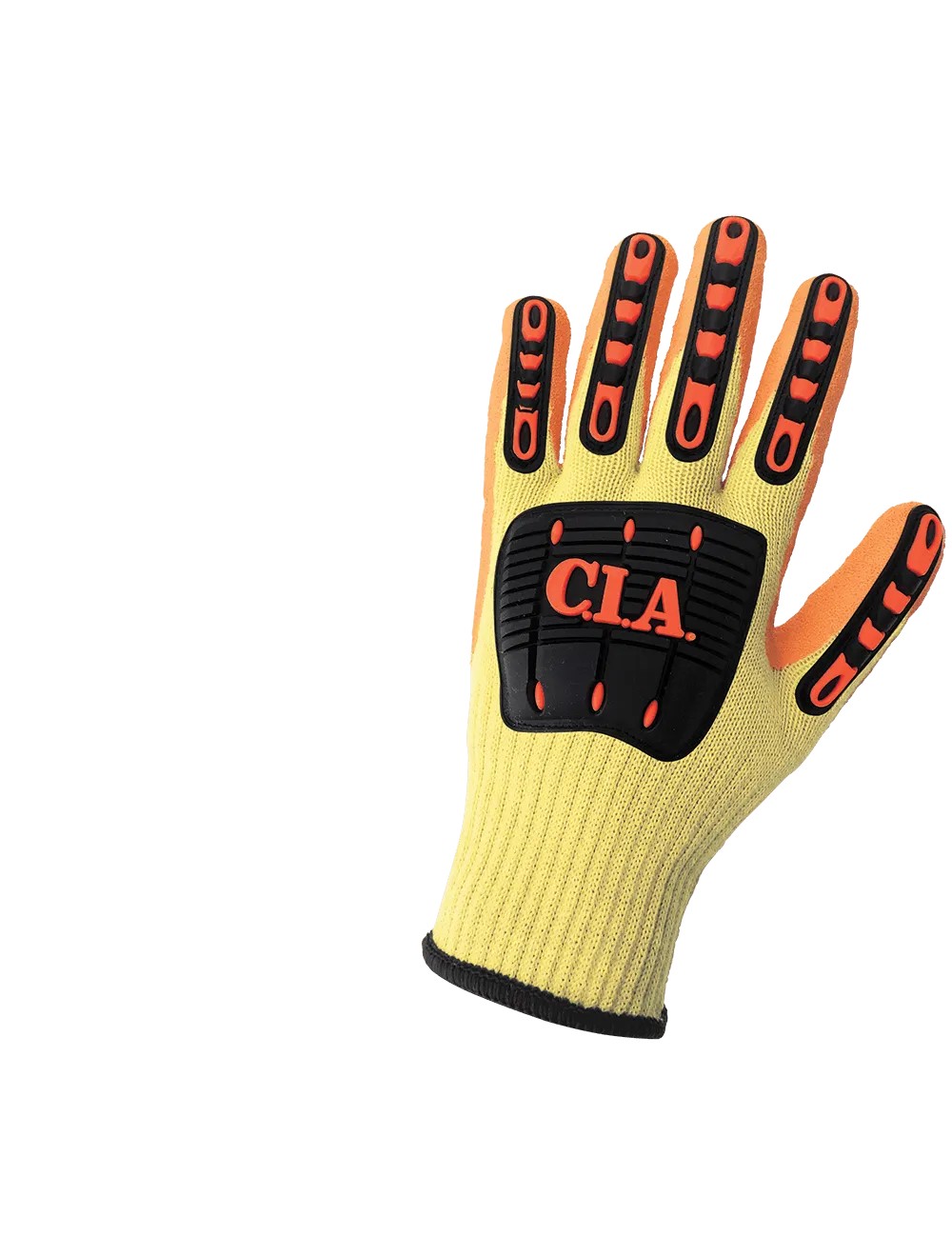 Vise Gripster® C.I.A. Cut, Abrasion, Puncture, and Impact Resistant Rubber-Coated Palm High-Visibility Gloves - CIA600KV