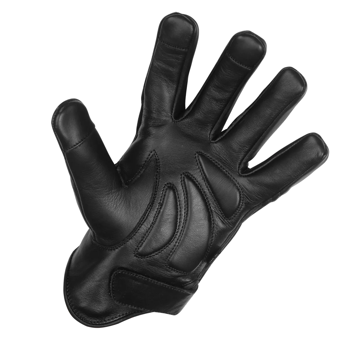 VL475SK Gel Palm Riding Gloves with Skull