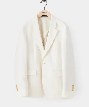 White Broken Herringbone Sutton Suit Jacket