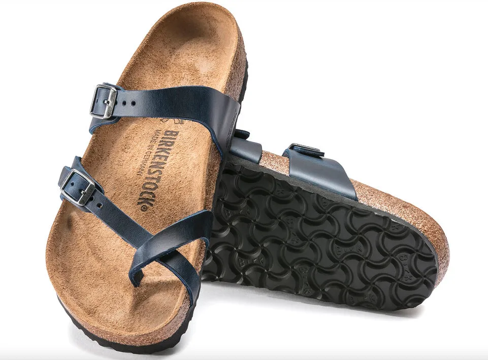 WOMEN'S BIRKENSTOCK MAYARI OILED LEATHER | BLUE