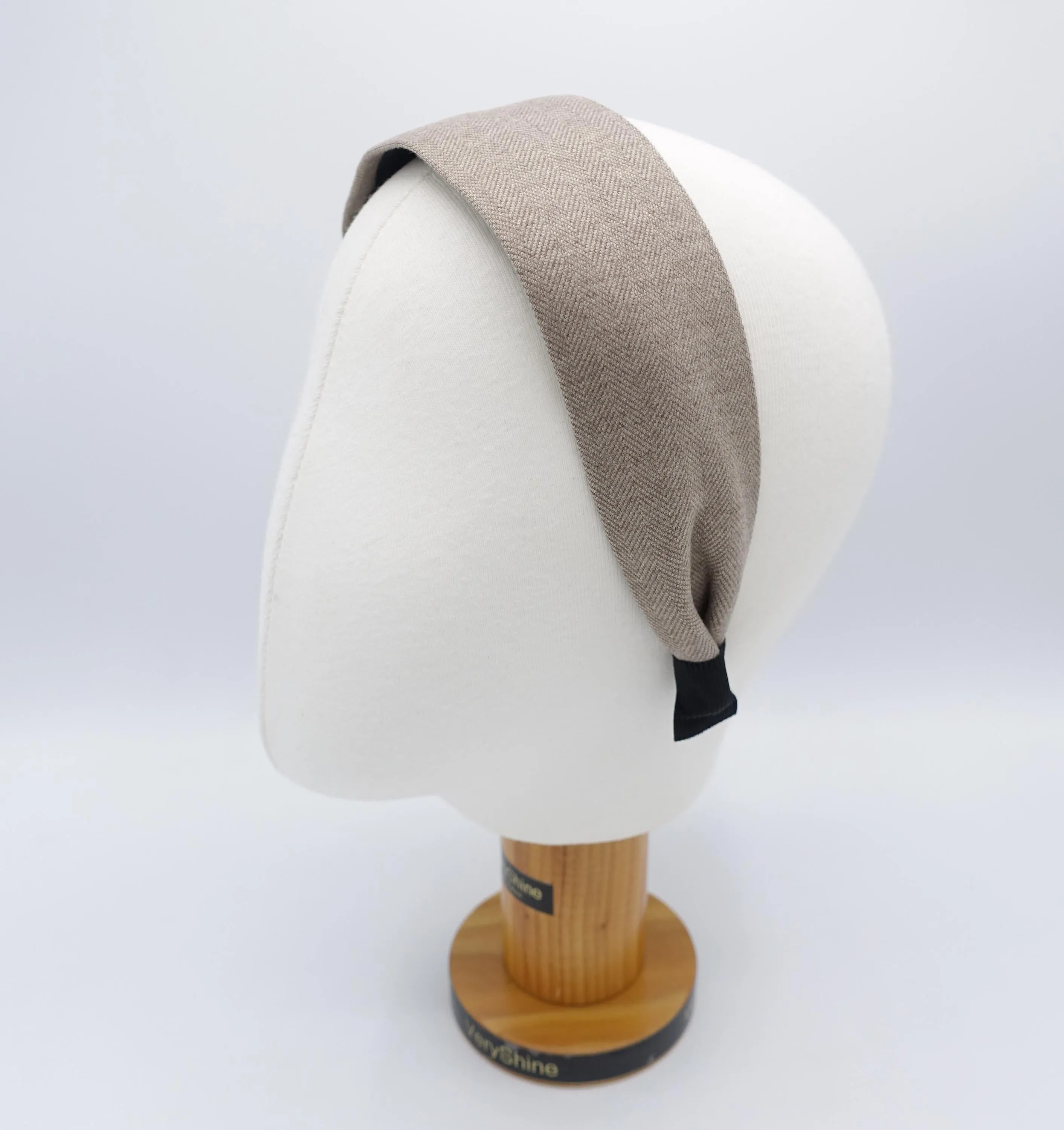 woolen headband, flat headband, wide headband for women